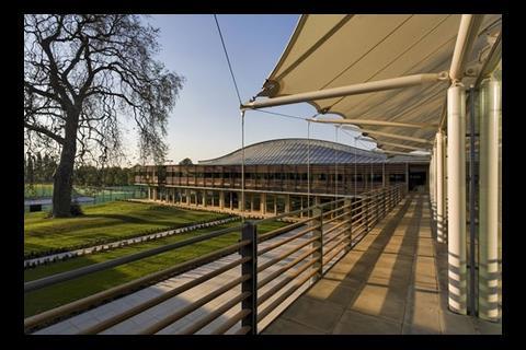 Lawn Tennis Association's National Tennis Centre, Roehampton, London by Hopkins Architects (c) Anthony Weller